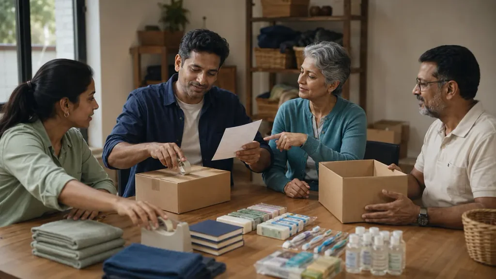 Team member struggling to ask for help while others offer support with a shared project